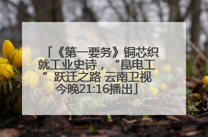 《第一要务》铜芯织就工业史诗，“昆电工”跃迁之路 云南卫视今晚21:16播出