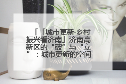 「城市更新·乡村振兴看济南」济南高新区的“破”与“立”：城市更新的空间密码与品质进阶