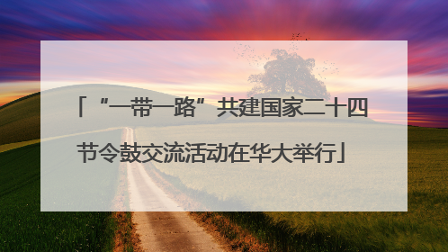 “一带一路”共建国家二十四节令鼓交流活动在华大举行