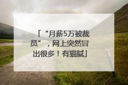 “月薪5万被裁员”，网上突然冒出很多！有猫腻