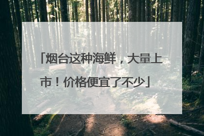 烟台这种海鲜，大量上市！价格便宜了不少