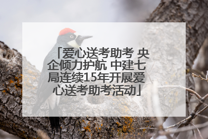 爱心送考助考 央企倾力护航 中建七局连续15年开展爱心送考助考活动