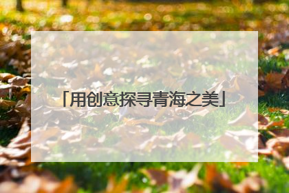 用创意探寻青海之美