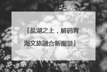 盐湖之上，解码青海文旅融合新图景