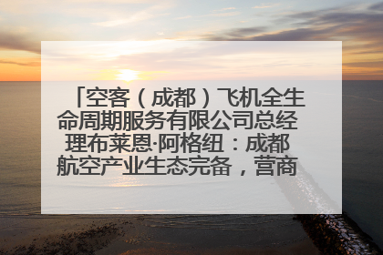 空客（成都）飞机全生命周期服务有限公司总经理布莱恩·阿格纽：成都航空产业生态完备，营商环境优势显著