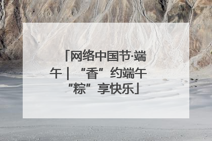 网络中国节·端午｜“香”约端午 “粽”享快乐