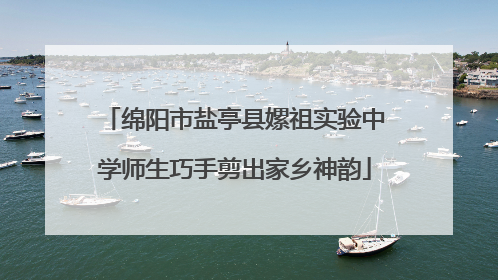 绵阳市盐亭县嫘祖实验中学师生巧手剪出家乡神韵