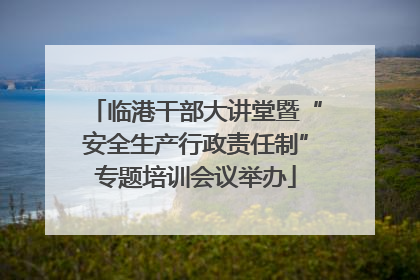 临港干部大讲堂暨“安全生产行政责任制”专题培训会议举办