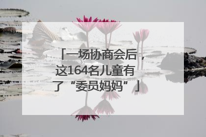 一场协商会后，这164名儿童有了“委员妈妈”