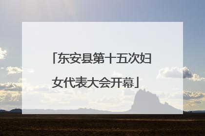 东安县第十五次妇女代表大会开幕
