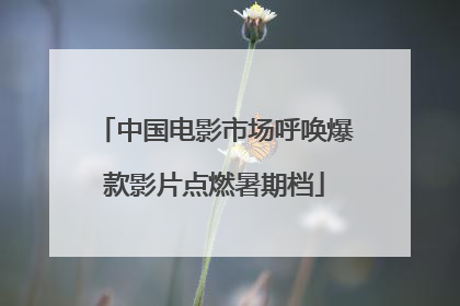 中国电影市场呼唤爆款影片点燃暑期档