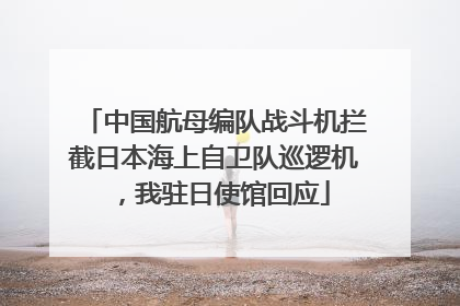 中国航母编队战斗机拦截日本海上自卫队巡逻机，我驻日使馆回应