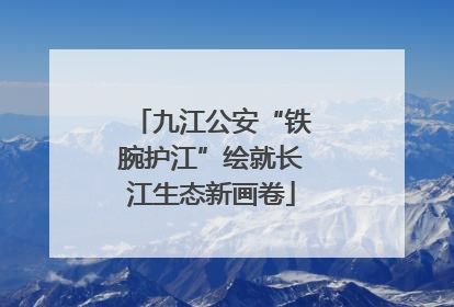 九江公安“铁腕护江”绘就长江生态新画卷