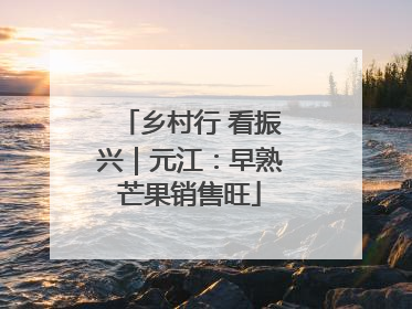 乡村行 看振兴｜元江：早熟芒果销售旺