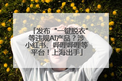 发布“一键脱衣”等违规AI产品？涉小红书、哔哩哔哩等平台！上海出手