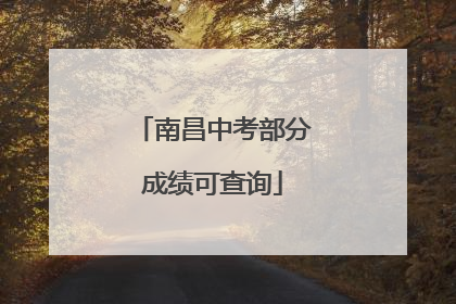 南昌中考部分成绩可查询
