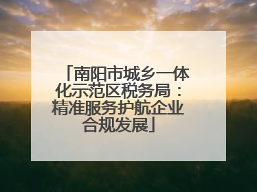 南阳市城乡一体化示范区税务局：精准服务护航企业合规发展