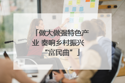 做大做强特色产业 奏响乡村振兴“富民曲”