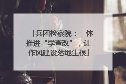 兵团检察院：一体推进“学查改”，让作风建设落地生根