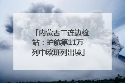 内蒙古二连边检站：护航第11万列中欧班列出境
