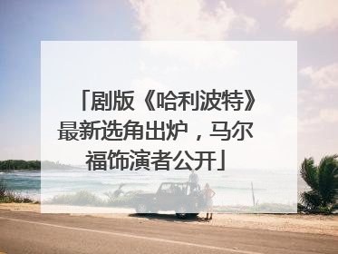 剧版《哈利波特》最新选角出炉，马尔福饰演者公开