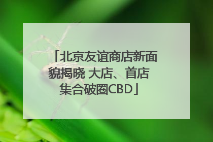 北京友谊商店新面貌揭晓 大店、首店集合破圈CBD