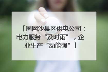 国网沙县区供电公司：电力服务“及时雨”，企业生产“动能强”