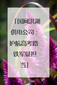 国网洪湖供电公司：护航高考路 铁军显担当