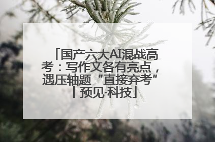国产六大AI混战高考：写作文各有亮点，遇压轴题“直接弃考”丨预见·科技