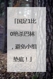 国足1比0绝杀巴林，避免小组垫底！