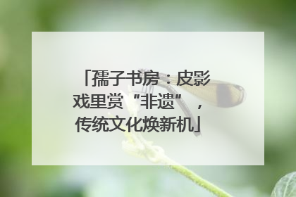 孺子书房：皮影戏里赏“非遗”，传统文化焕新机