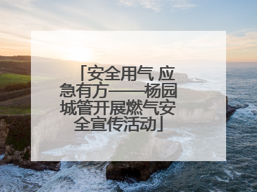 安全用气 应急有方——杨园城管开展燃气安全宣传活动