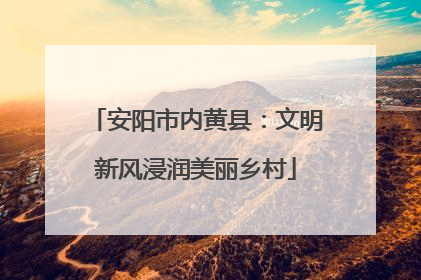 安阳市内黄县：文明新风浸润美丽乡村