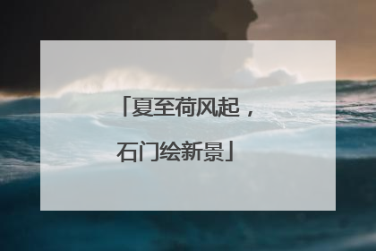 夏至荷风起，石门绘新景