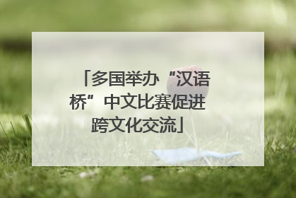 多国举办“汉语桥”中文比赛促进跨文化交流