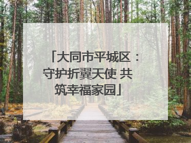 大同市平城区：守护折翼天使 共筑幸福家园