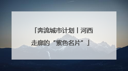 奔流城市计划丨河西走廊的“紫色名片”