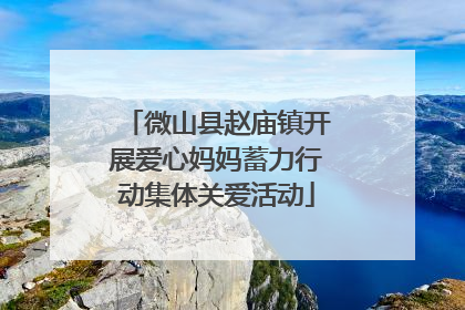 微山县赵庙镇开展爱心妈妈蓄力行动集体关爱活动