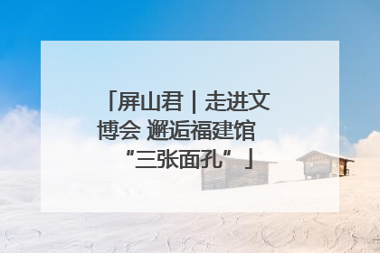 屏山君｜走进文博会 邂逅福建馆“三张面孔”