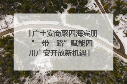 广土安商聚四海宾朋 “一带一路”赋能四川广安开放新机遇