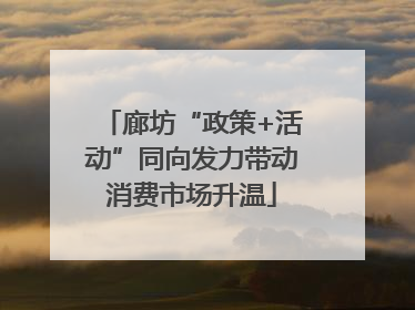 廊坊“政策+活动”同向发力带动消费市场升温