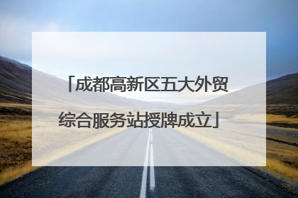 成都高新区五大外贸综合服务站授牌成立