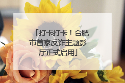 打卡打卡！合肥市首家反诈主题影厅正式启用