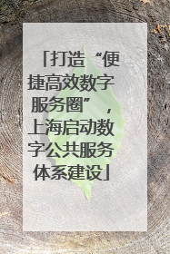打造“便捷高效数字服务圈”，上海启动数字公共服务体系建设
