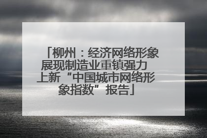 柳州：经济网络形象展现制造业重镇强力 上新“中国城市网络形象指数”报告