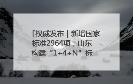 权威发布｜新增国家标准2964项，山东构建“1+4+N”标准化创新发展新格局