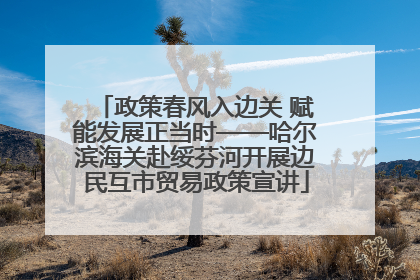政策春风入边关 赋能发展正当时——哈尔滨海关赴绥芬河开展边民互市贸易政策宣讲