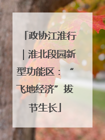 政协江淮行｜淮北段园新型功能区：“飞地经济”拔节生长