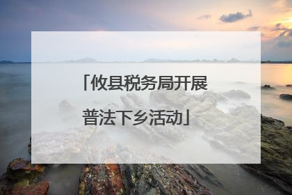 攸县税务局开展普法下乡活动