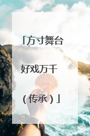 方寸舞台 好戏万千（传承）